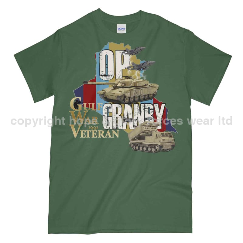 OP Granby Gulf War Veteran Printed T-Shirt - Precision Military Emblems