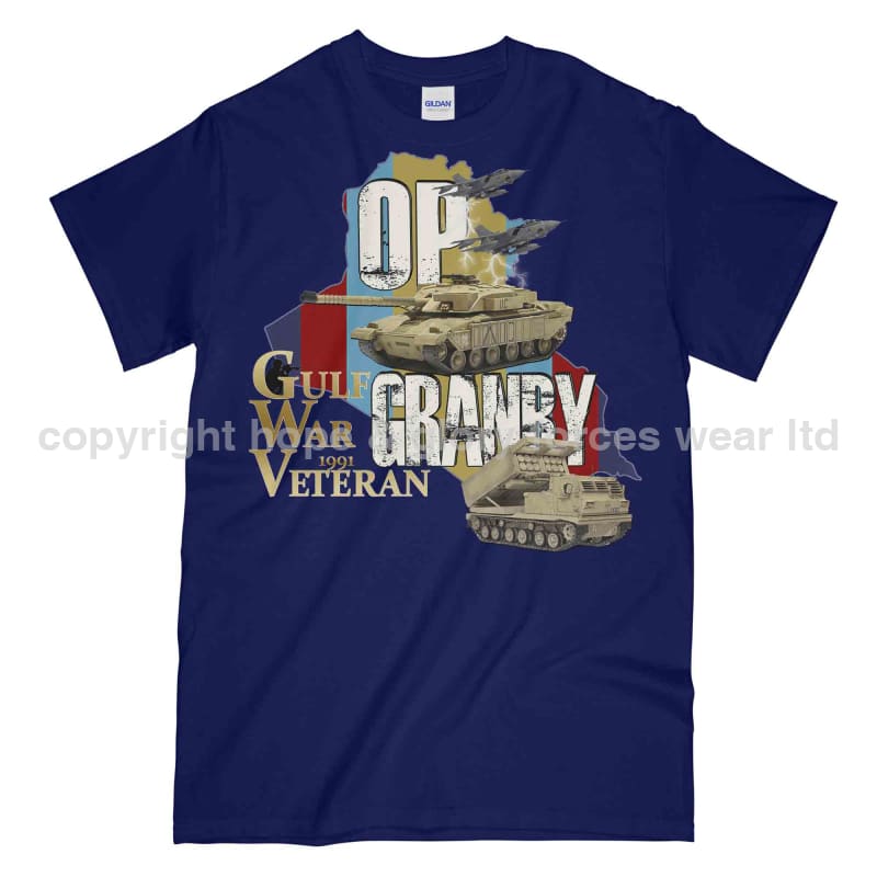 OP Granby Gulf War Veteran Printed T-Shirt - Precision Military Emblems