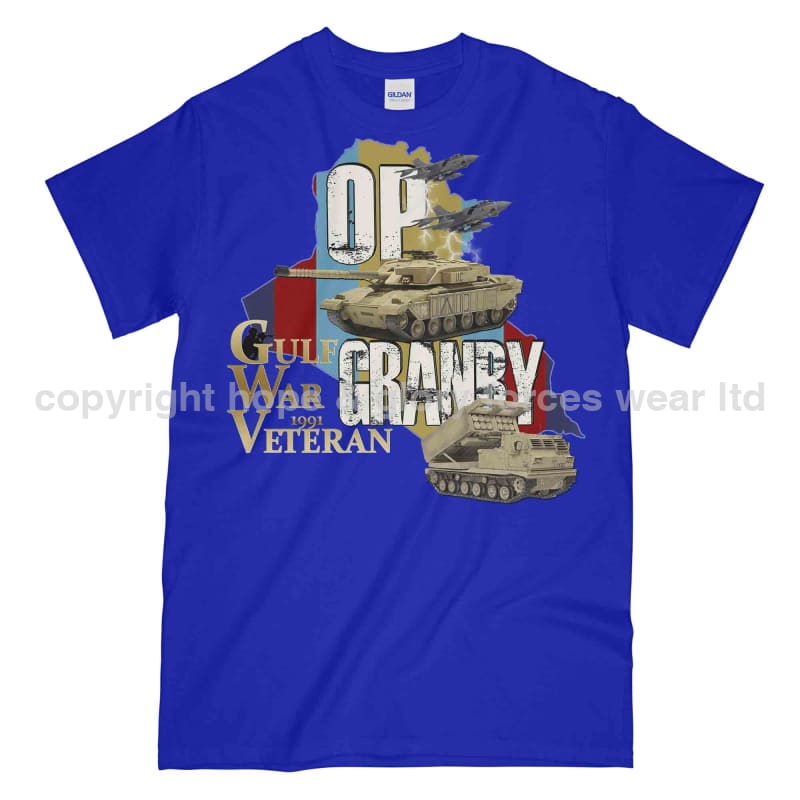 OP Granby Gulf War Veteran Printed T-Shirt - Precision Military Emblems