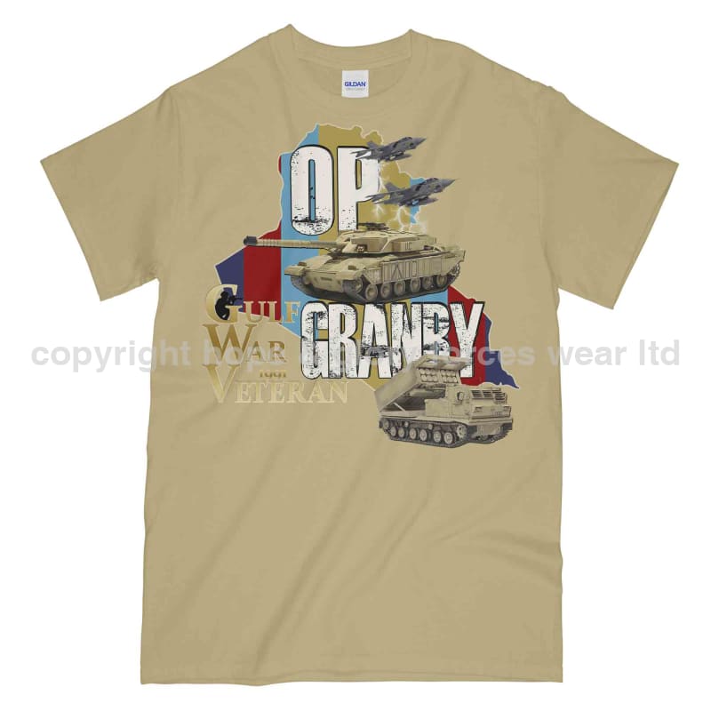 OP Granby Gulf War Veteran Printed T-Shirt - Precision Military Emblems