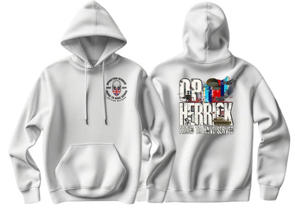 OP Herrick Afghanistan War Veteran Double Side Printed Hoodie - Precision Military Emblems