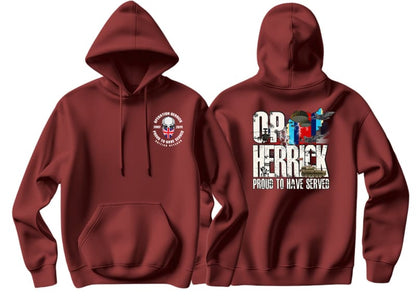 OP Herrick Afghanistan War Veteran Double Side Printed Hoodie - Precision Military Emblems