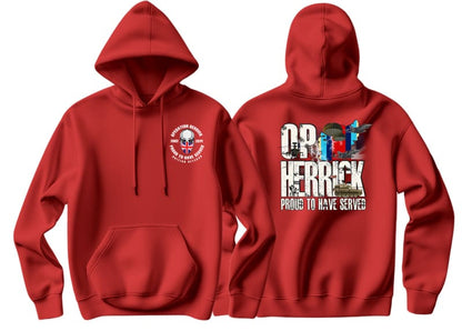 OP Herrick Afghanistan War Veteran Double Side Printed Hoodie - Precision Military Emblems