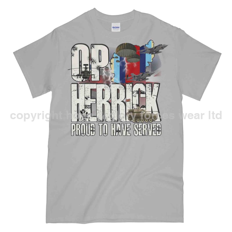 OP Herrick Afghanistan War Veteran Printed T-Shirt - Precision Military Emblems