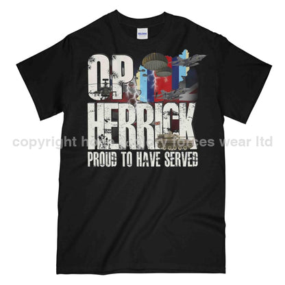 OP Herrick Afghanistan War Veteran Printed T-Shirt - Precision Military Emblems