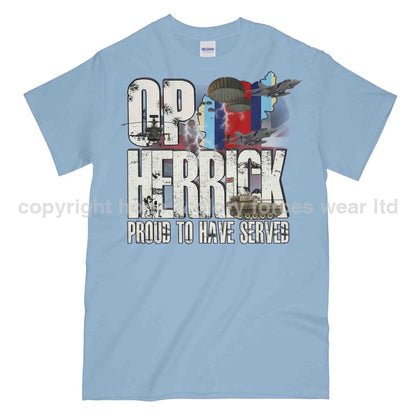 OP Herrick Afghanistan War Veteran Printed T-Shirt - Precision Military Emblems
