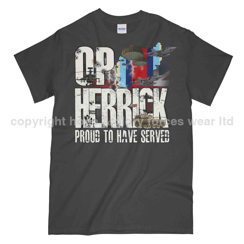 OP Herrick Afghanistan War Veteran Printed T-Shirt - Precision Military Emblems