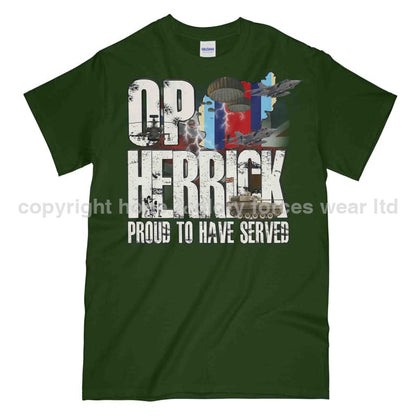 OP Herrick Afghanistan War Veteran Printed T-Shirt - Precision Military Emblems