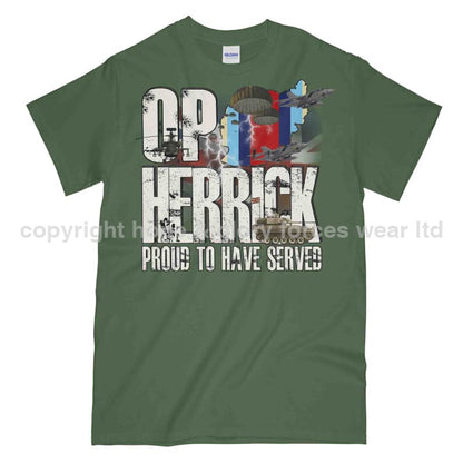 OP Herrick Afghanistan War Veteran Printed T-Shirt - Precision Military Emblems