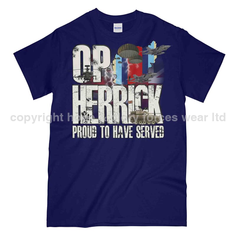 OP Herrick Afghanistan War Veteran Printed T-Shirt - Precision Military Emblems