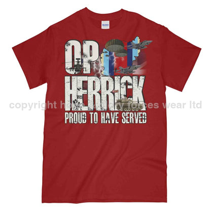 OP Herrick Afghanistan War Veteran Printed T-Shirt - Precision Military Emblems