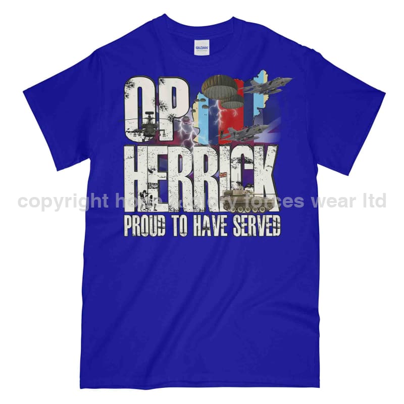 OP Herrick Afghanistan War Veteran Printed T-Shirt - Precision Military Emblems