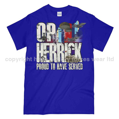 OP Herrick Afghanistan War Veteran Printed T-Shirt - Precision Military Emblems