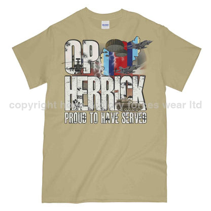 OP Herrick Afghanistan War Veteran Printed T-Shirt - Precision Military Emblems