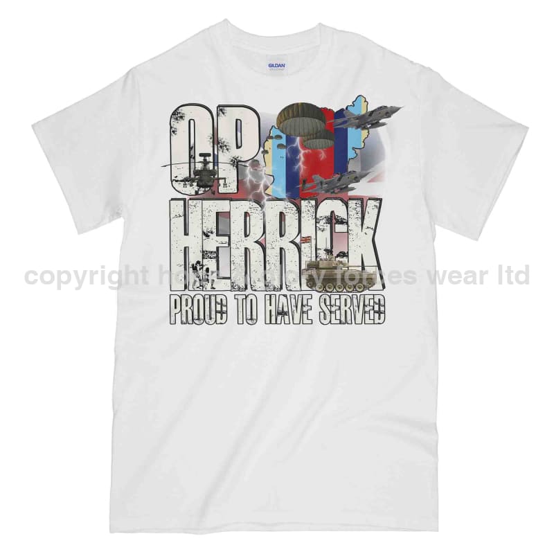 OP Herrick Afghanistan War Veteran Printed T-Shirt - Precision Military Emblems