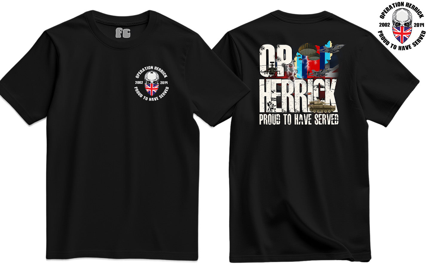 OP Herrick Veteran Double Side Printed T-Shirt - Precision Military Emblems