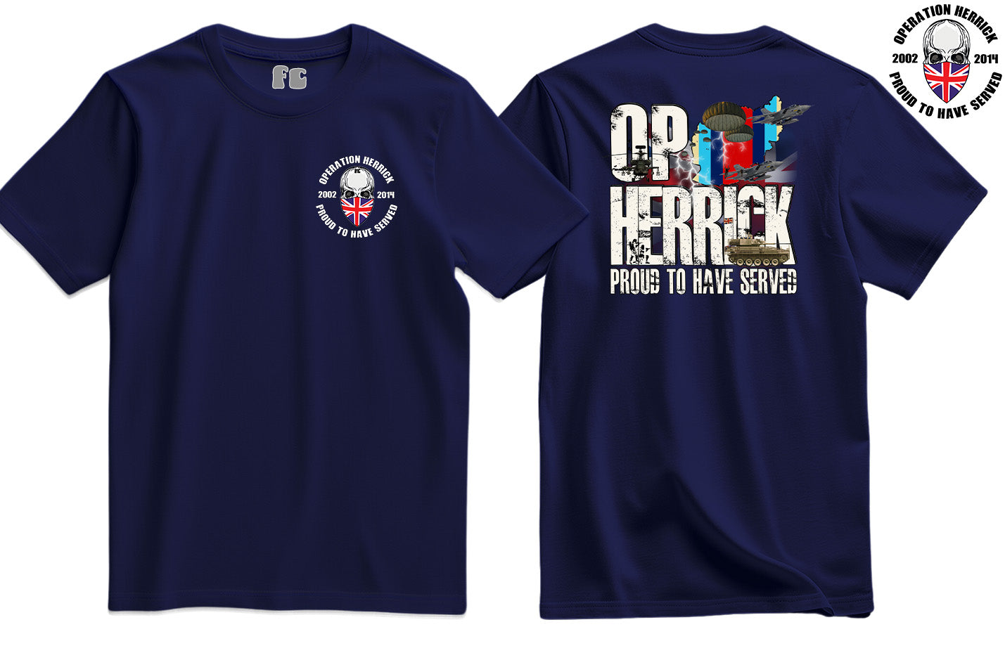 OP Herrick Veteran Double Side Printed T-Shirt - Precision Military Emblems