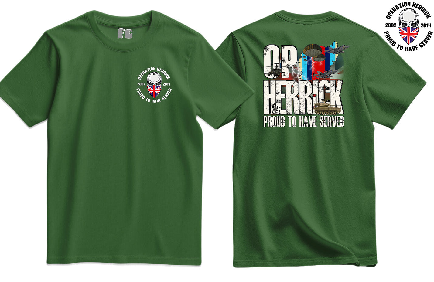 OP Herrick Veteran Double Side Printed T-Shirt - Precision Military Emblems