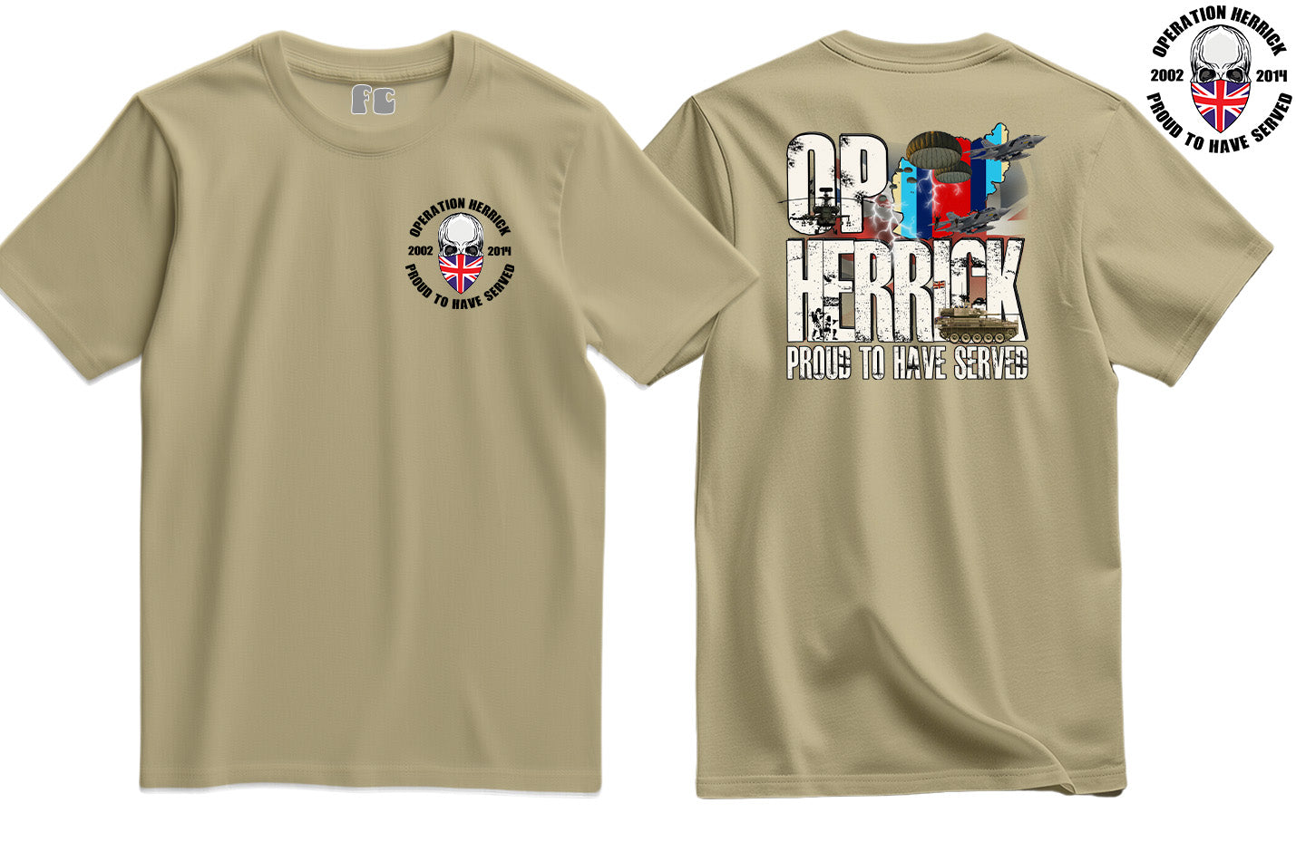 OP Herrick Veteran Double Side Printed T-Shirt - Precision Military Emblems