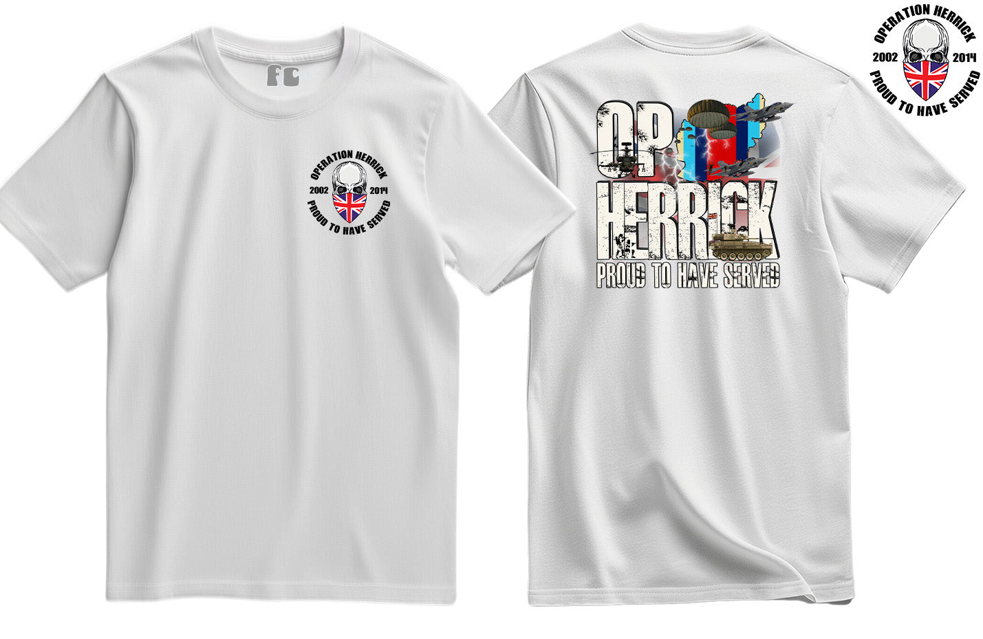 OP Herrick Veteran Double Side Printed T-Shirt - Precision Military Emblems
