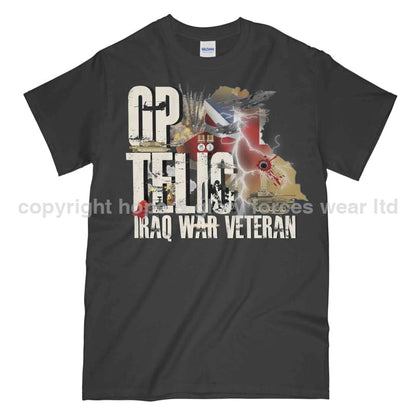 OP Telic Iraq War Veteran Printed T-Shirt - Precision Military Emblems