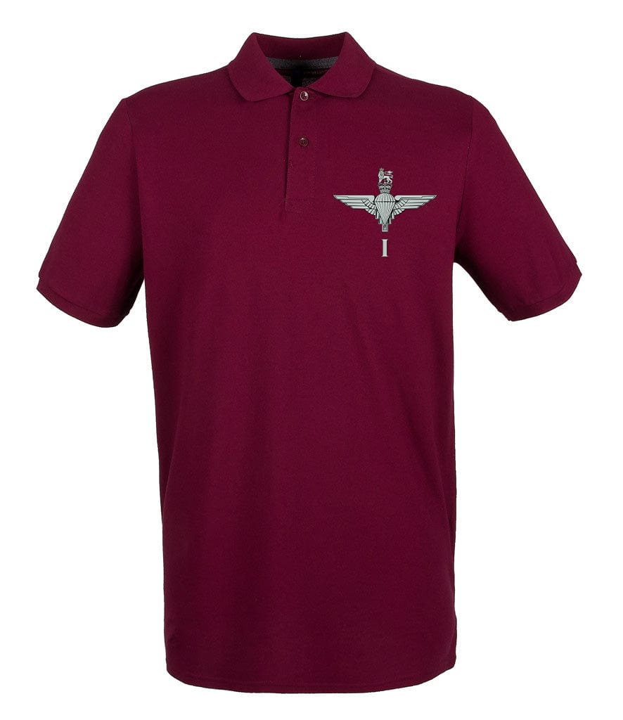 Parachute Regiment 1 PARA Embroidered Pique Polo Shirt - Precision Military Emblems