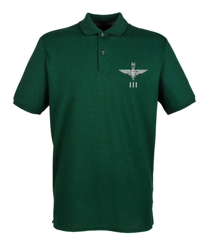 Parachute Regiment 3 PARA Embroidered Pique Polo Shirt - Precision Military Emblems