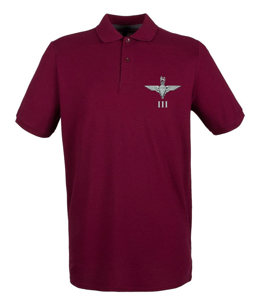 Parachute Regiment 3 PARA Embroidered Pique Polo Shirt - Precision Military Emblems
