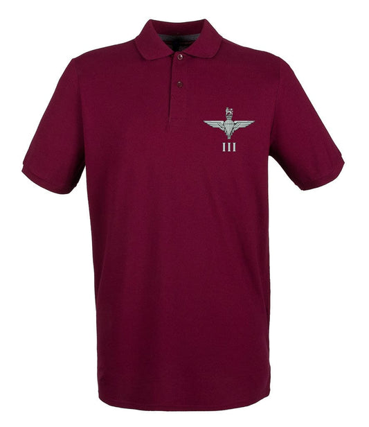 Parachute Regiment 3 PARA Embroidered Pique Polo Shirt - Precision Military Emblems