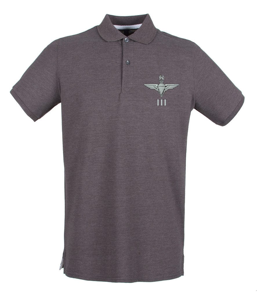 Parachute Regiment 3 PARA Embroidered Pique Polo Shirt - Precision Military Emblems