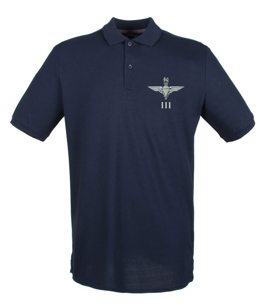 Parachute Regiment 3 PARA Embroidered Pique Polo Shirt - Precision Military Emblems