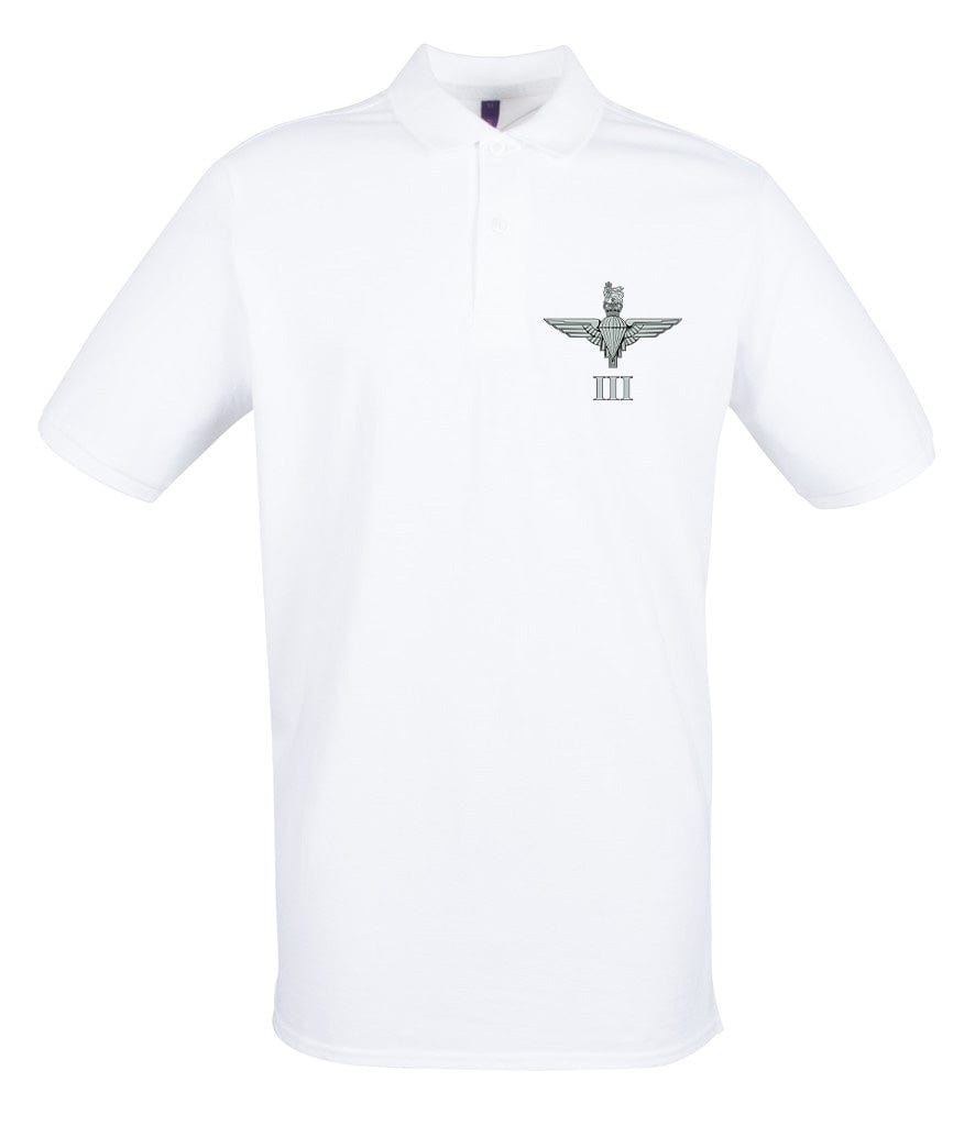 Parachute Regiment 3 PARA Embroidered Pique Polo Shirt - Precision Military Emblems