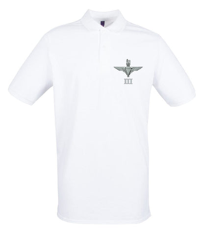 Parachute Regiment 3 PARA Embroidered Pique Polo Shirt - Precision Military Emblems