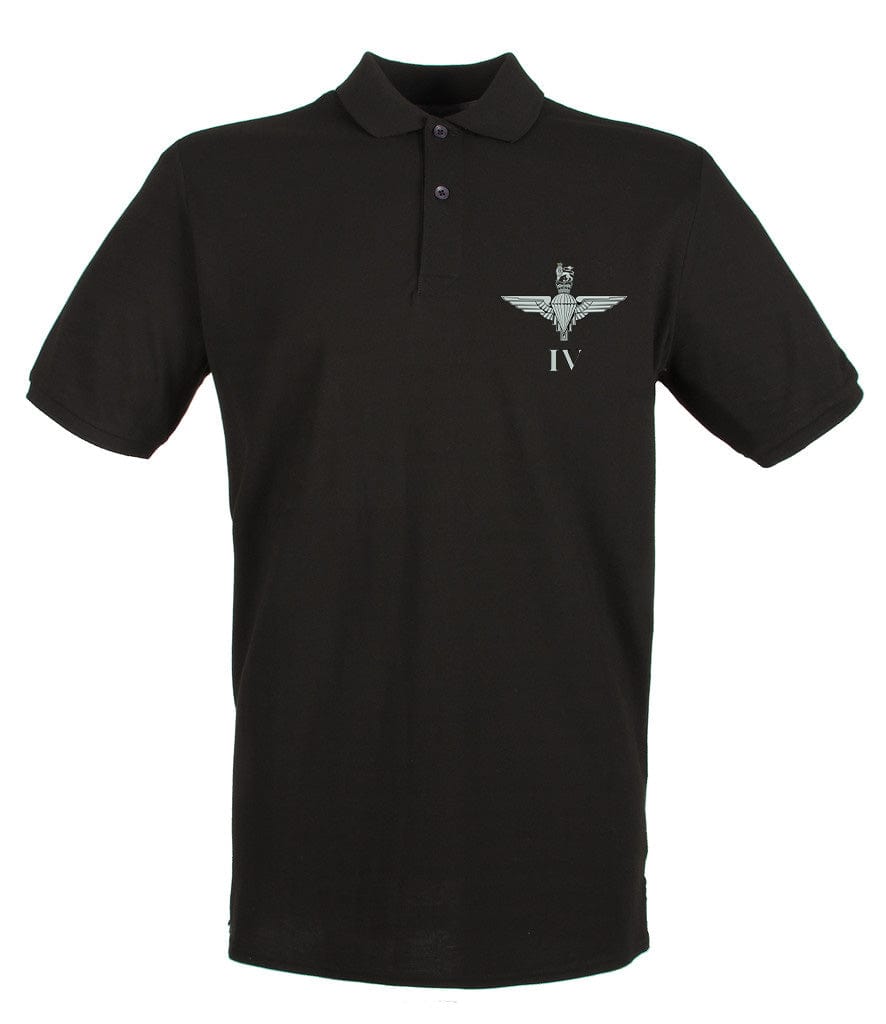 Parachute Regiment 4 PARA Embroidered Pique Polo Shirt - Precision Military Emblems
