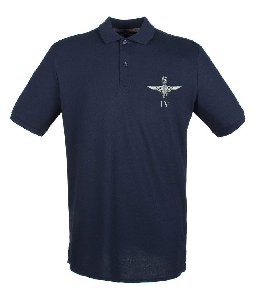 Parachute Regiment 4 PARA Embroidered Pique Polo Shirt - Precision Military Emblems