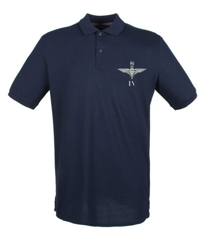 Parachute Regiment 4 PARA Embroidered Pique Polo Shirt - Precision Military Emblems