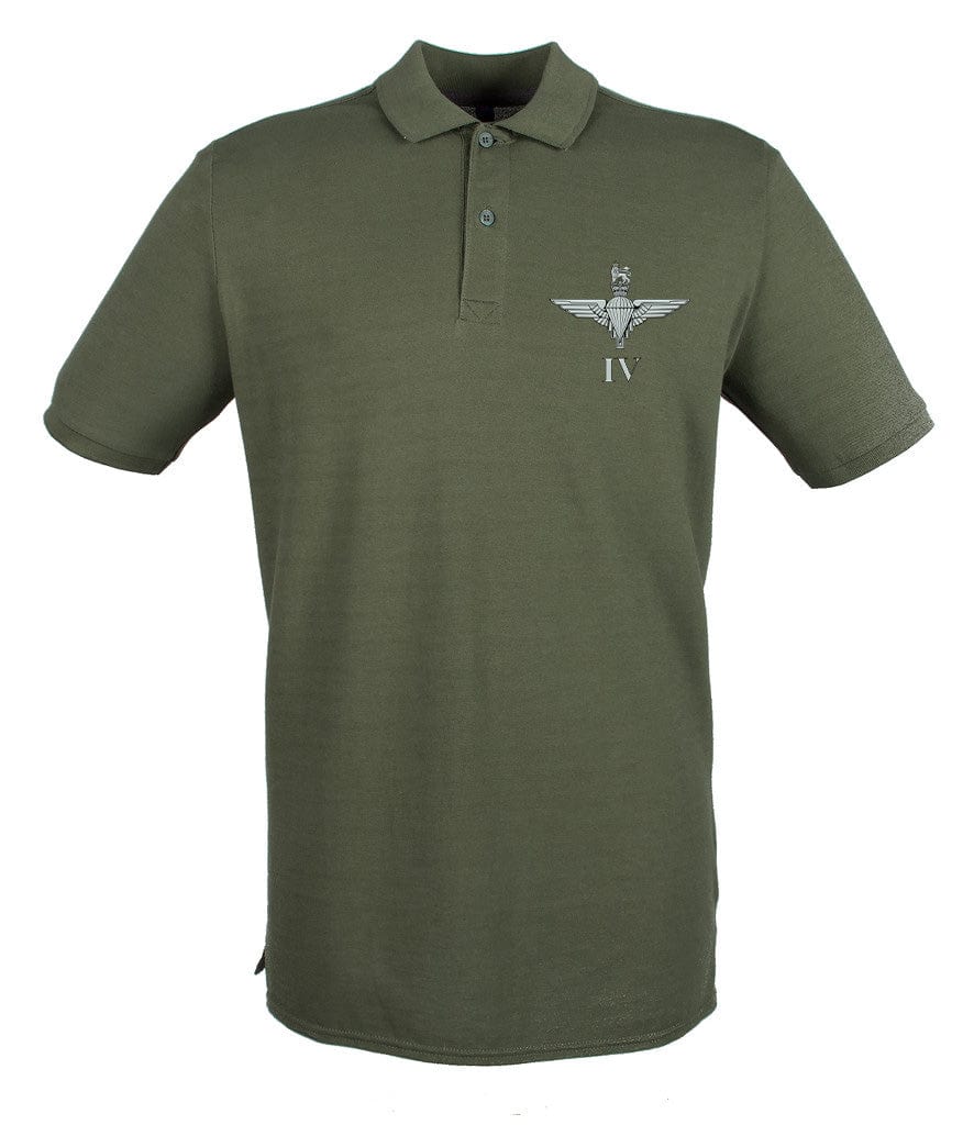 Parachute Regiment 4 PARA Embroidered Pique Polo Shirt - Precision Military Emblems