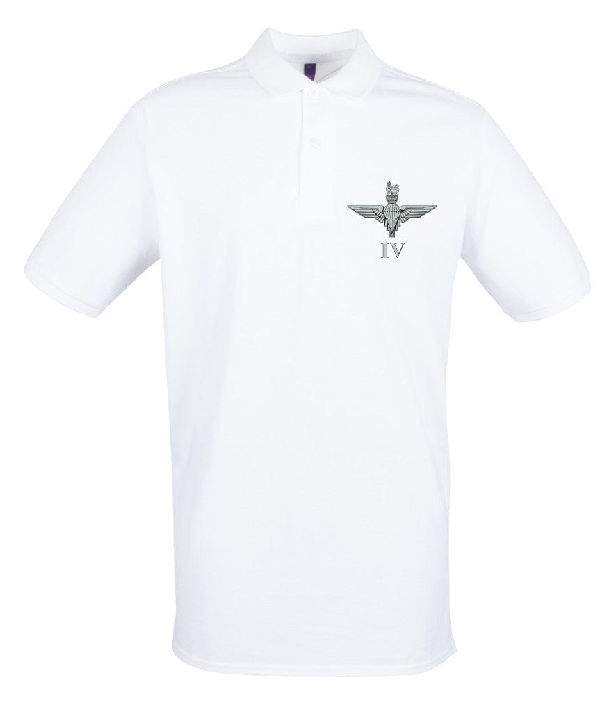Parachute Regiment 4 PARA Embroidered Pique Polo Shirt - Precision Military Emblems