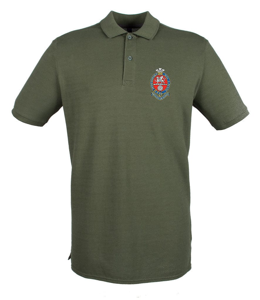 Princess of Wales' Royal Regiment Embroidered Pique Polo Shirt - Precision Military Emblems