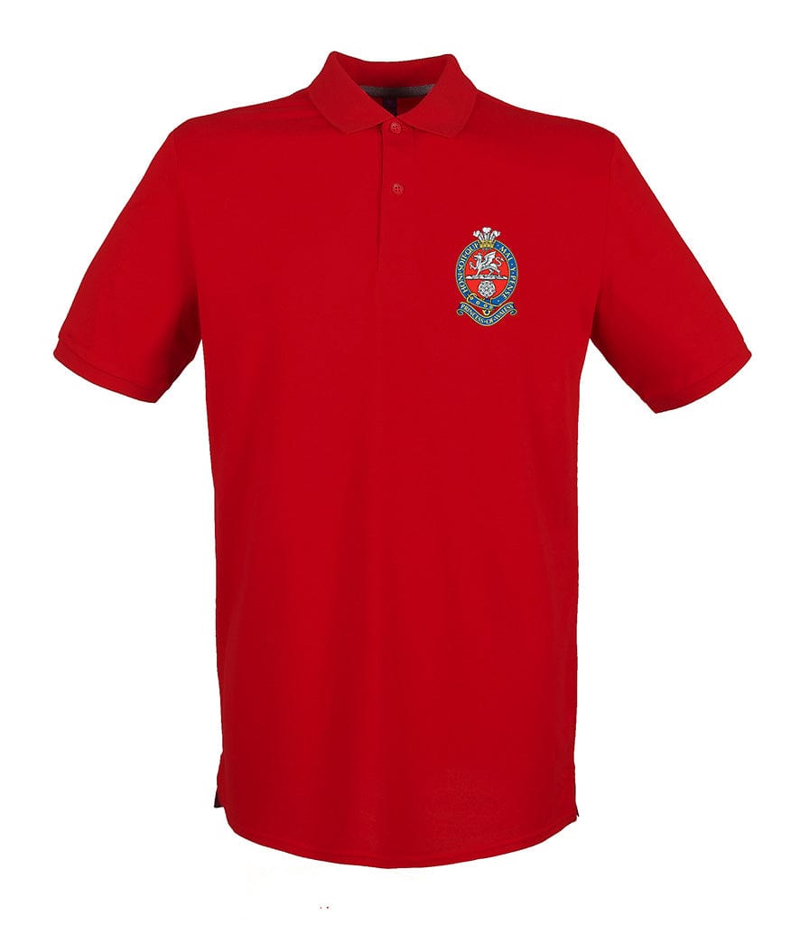 Princess of Wales' Royal Regiment Embroidered Pique Polo Shirt - Precision Military Emblems
