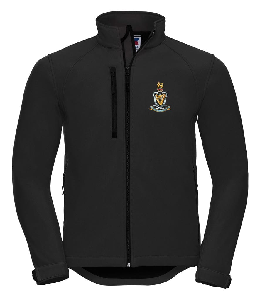 Queen's Royal Hussars Embroidered 3 Layer Softshell Jacket - Precision Military Emblems
