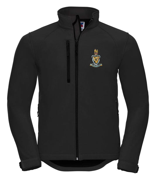 Queen's Royal Hussars Embroidered 3 Layer Softshell Jacket - Precision Military Emblems