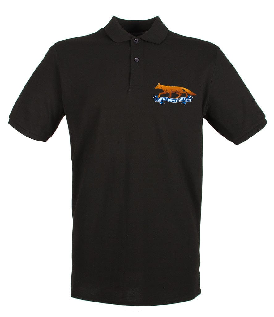Queen's Own Yeomanry Embroidered Pique Polo Shirt - Precision Military Emblems