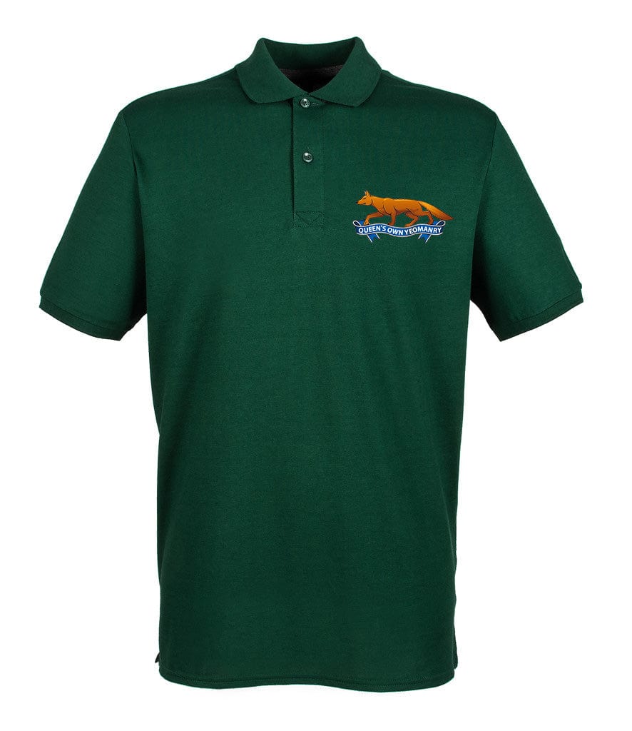 Queen's Own Yeomanry Embroidered Pique Polo Shirt - Precision Military Emblems