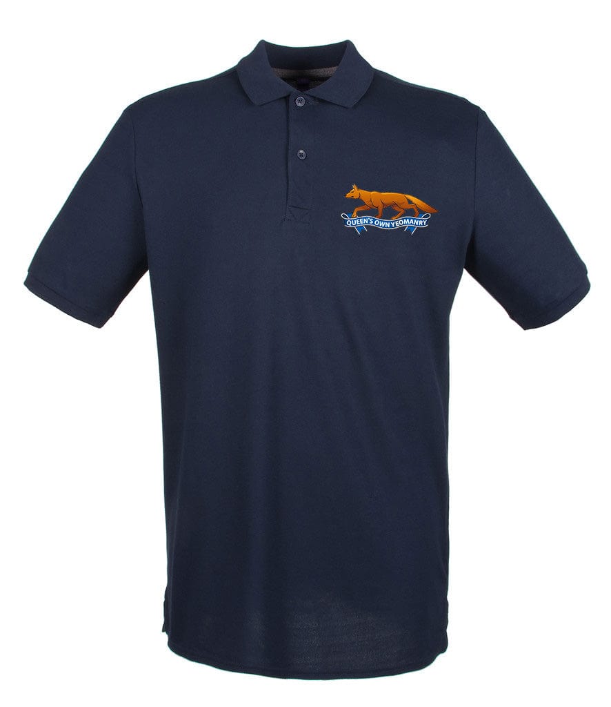 Queen's Own Yeomanry Embroidered Pique Polo Shirt - Precision Military Emblems
