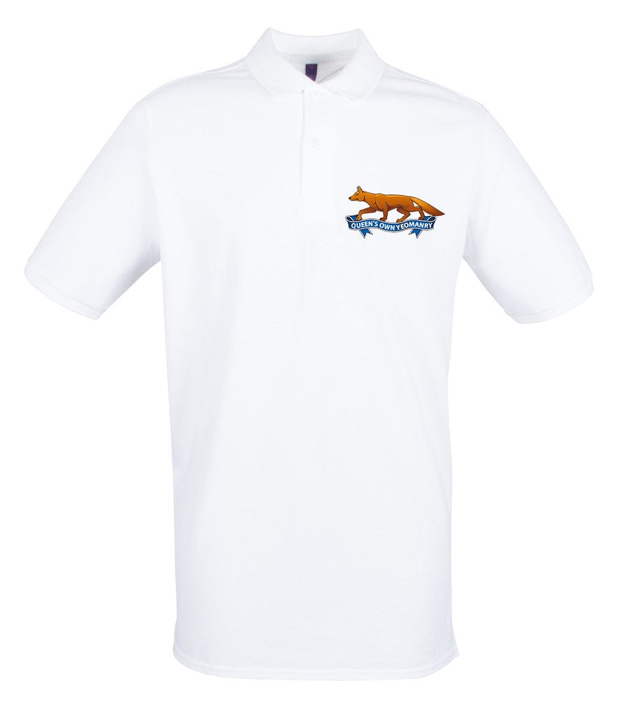 Queen's Own Yeomanry Embroidered Pique Polo Shirt - Precision Military Emblems
