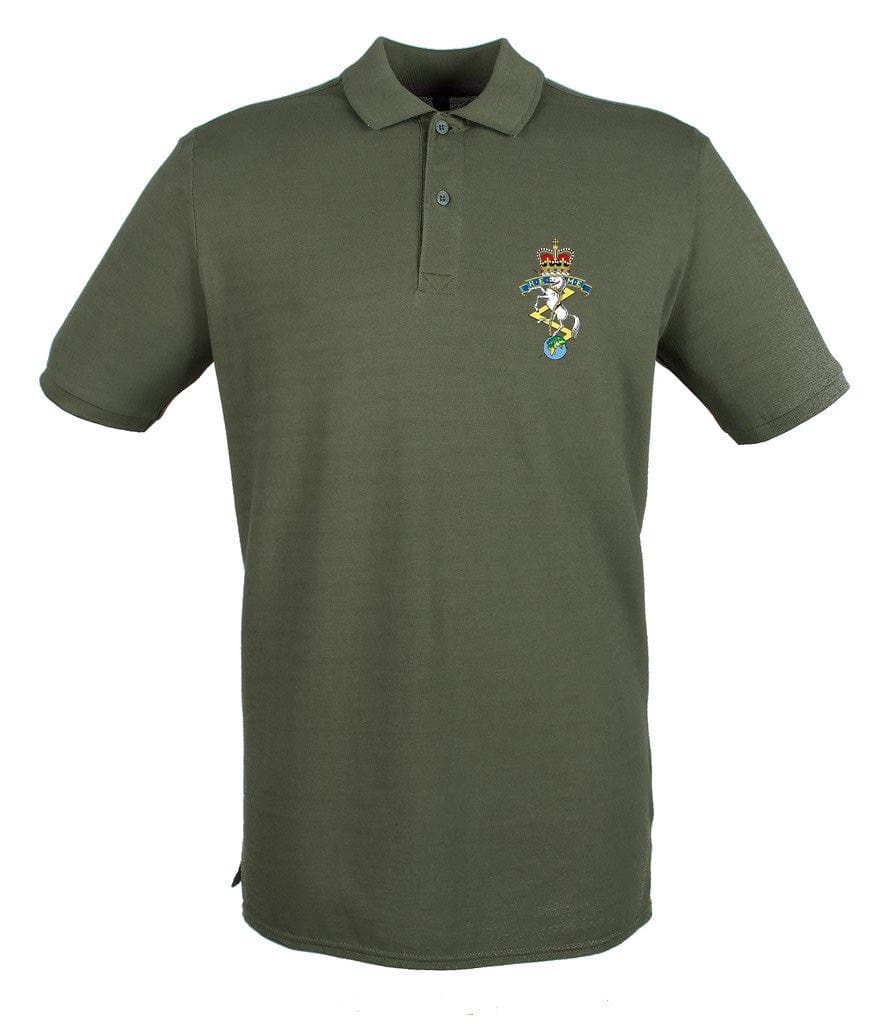 Royal Electrical and Mechanical Engineers Embroidered Pique Polo Shirt - Precision Military Emblems
