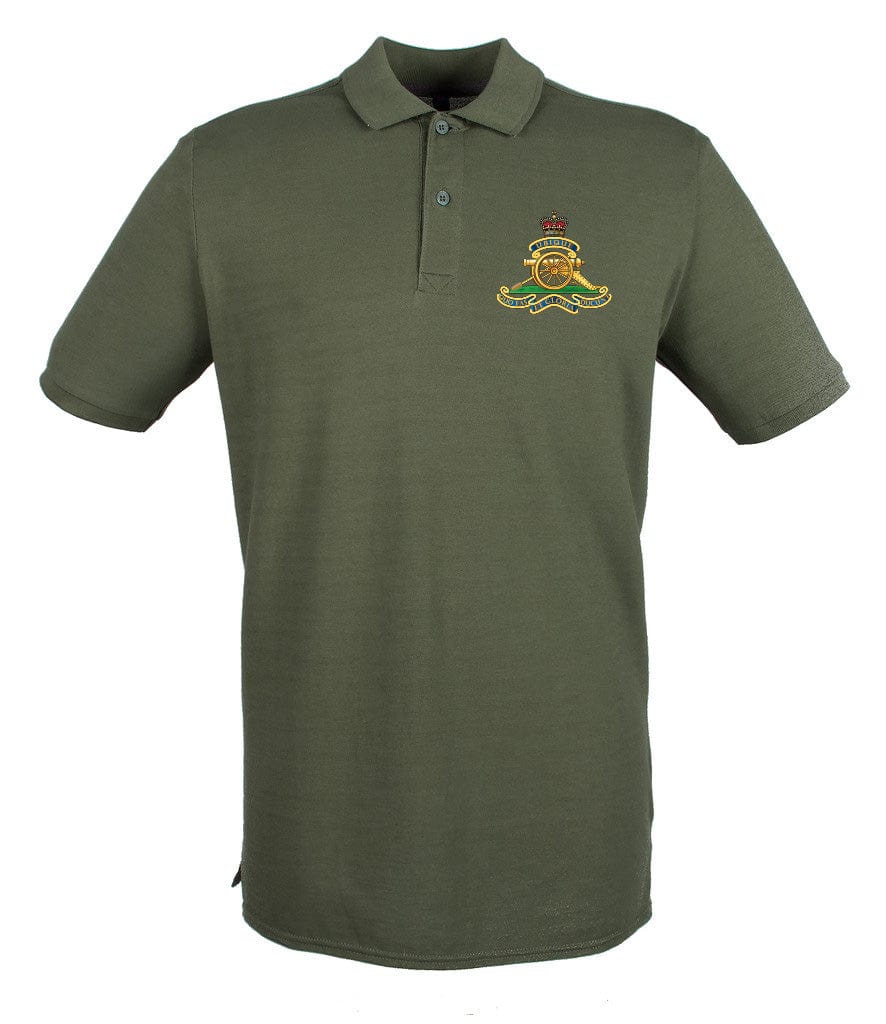 Royal Artillery Embroidered Pique Polo Shirt - Precision Military Emblems