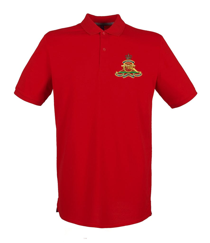 Royal Artillery Embroidered Pique Polo Shirt - Precision Military Emblems