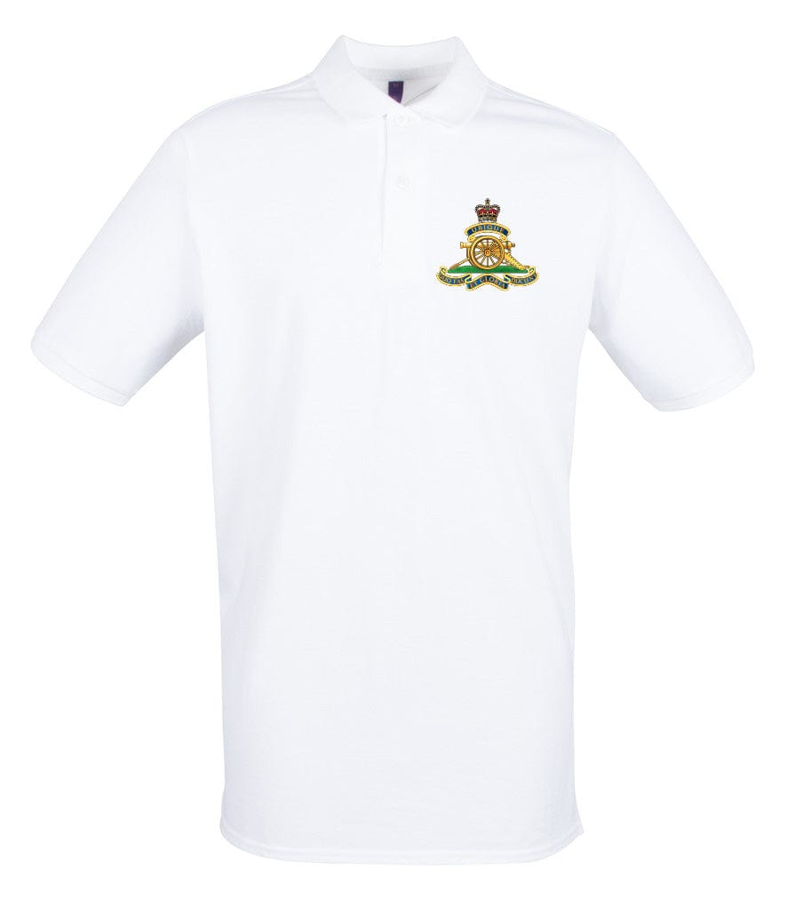 Royal Artillery Embroidered Pique Polo Shirt - Precision Military Emblems